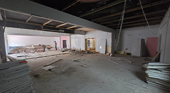 Construction of steel structure in Ballito